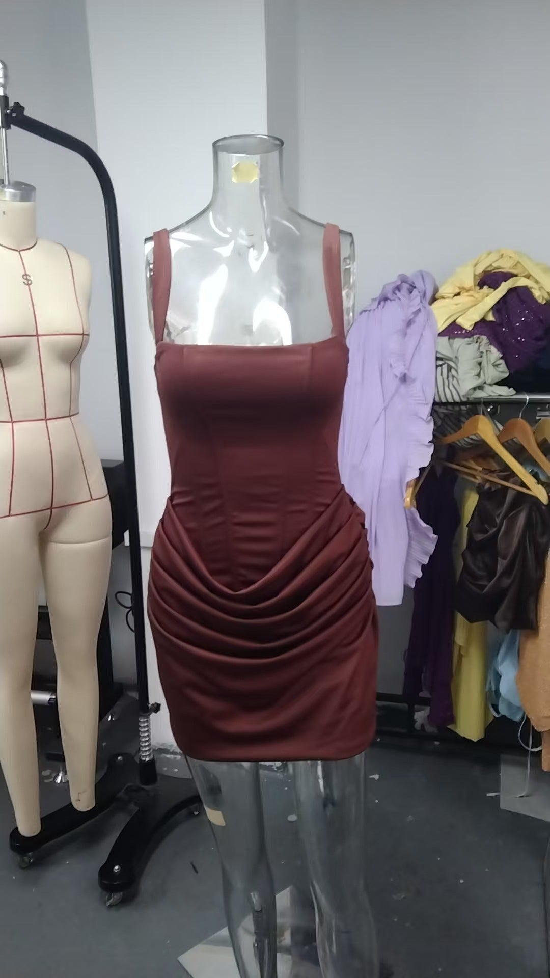 Short Shoulder Strap Dress