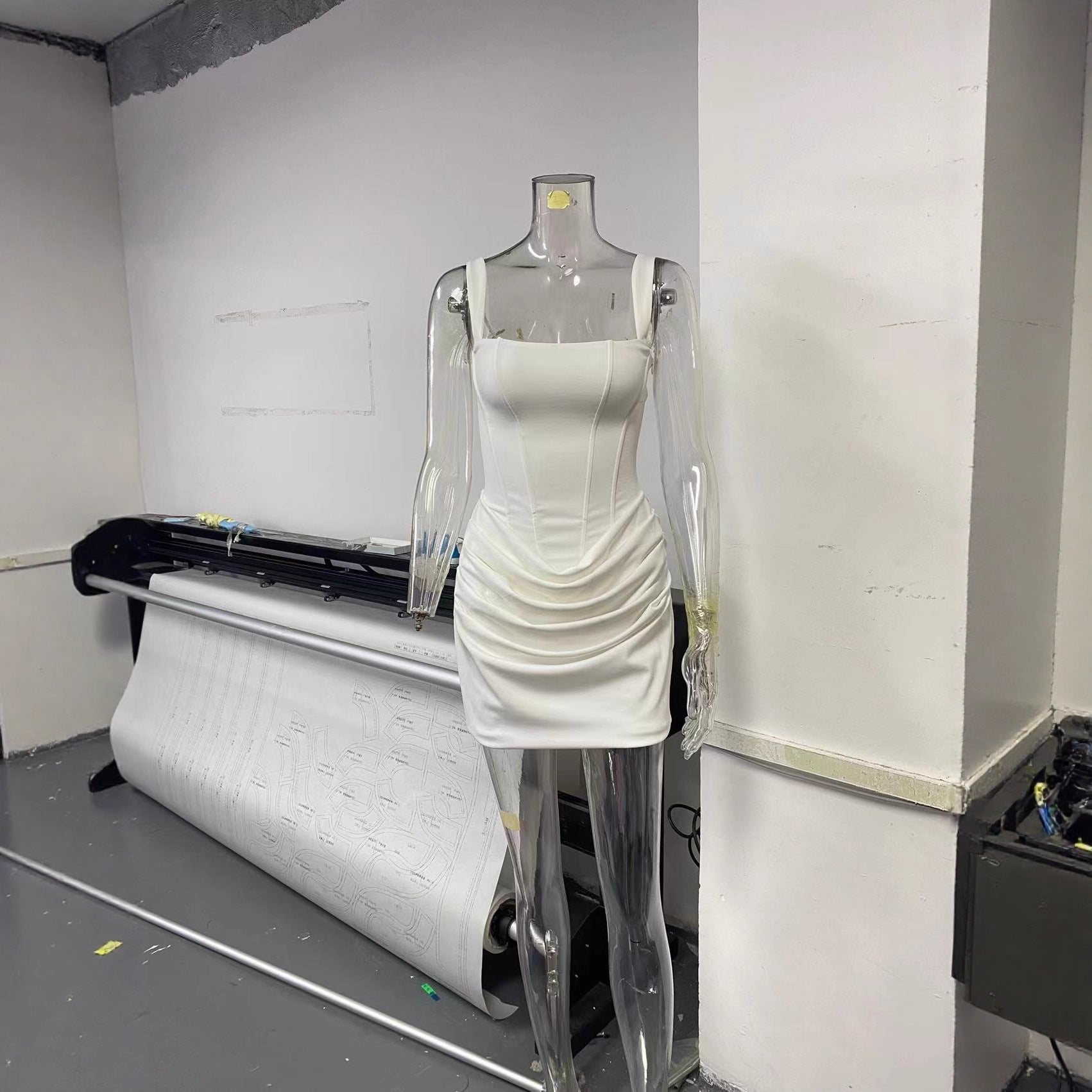 Short Shoulder Strap Dress