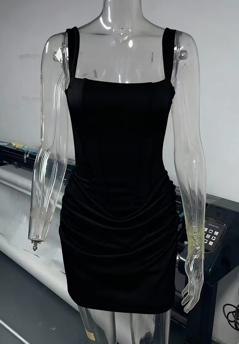 Short Shoulder Strap Dress