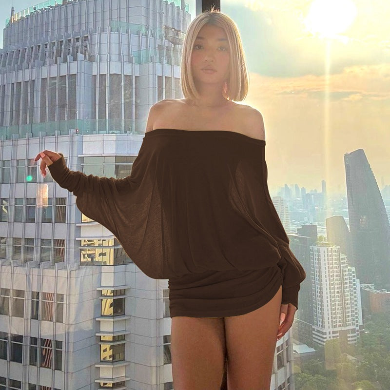 Mini off-shoulder dress